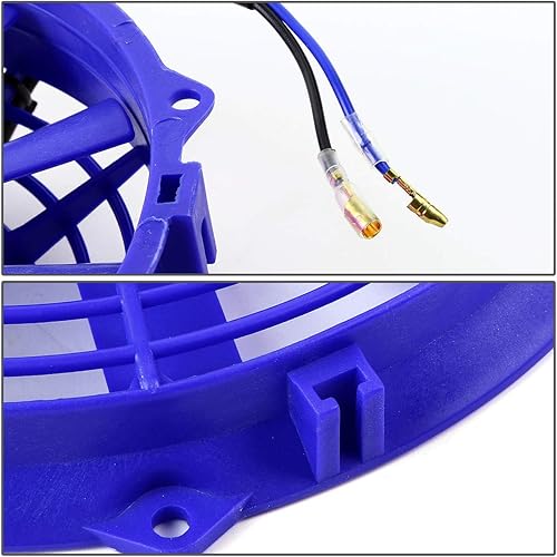 Miniatura 5 de Juego de ensamblaje para ventilador eléctrico de automotor de alto rendimiento de Dynasty, juego de 2, Azul