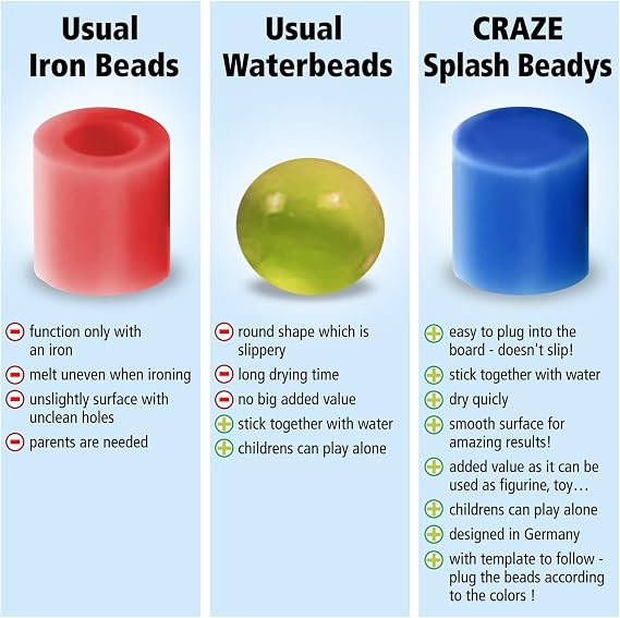 CRAZE Splash Beadys Single-Pin with Pick-Up Pad Gripper Tongs 11157