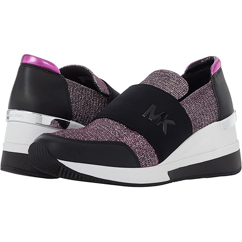 Michael Michael Kors Women's Felix Trainer Glitter Wedge Fashion Sneakers Shoes