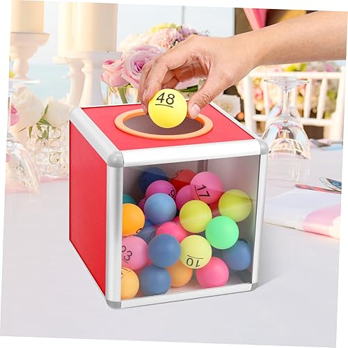 Miniatura 9 de Caja transparente para rifa con ventana, caja de donación de 8 pulgadas con ventana, jaula cuadrada para rifa para tambor, para noche de juegos,