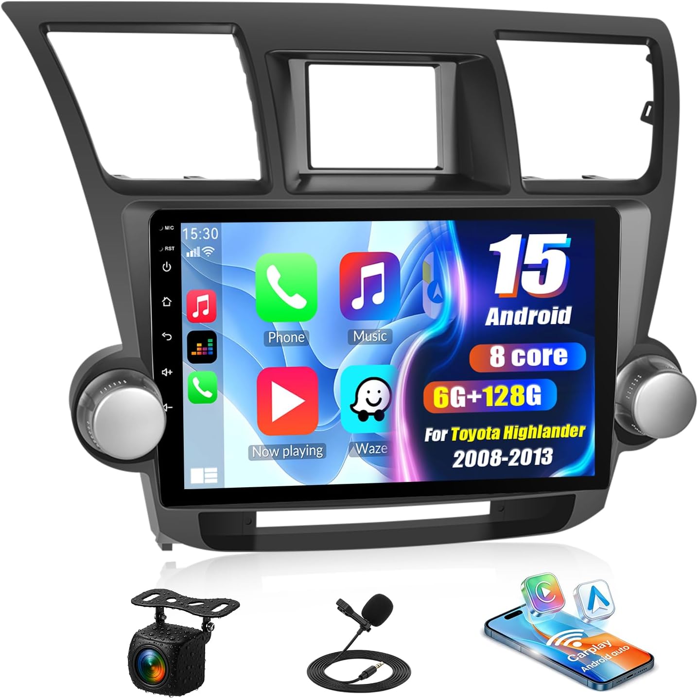 [8 Core 6G+128G] Android 15 Car...