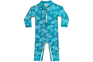 weVSwe Baby Toddler Sun Protection Rash Guard Swimsuit with Crotch Zipper
