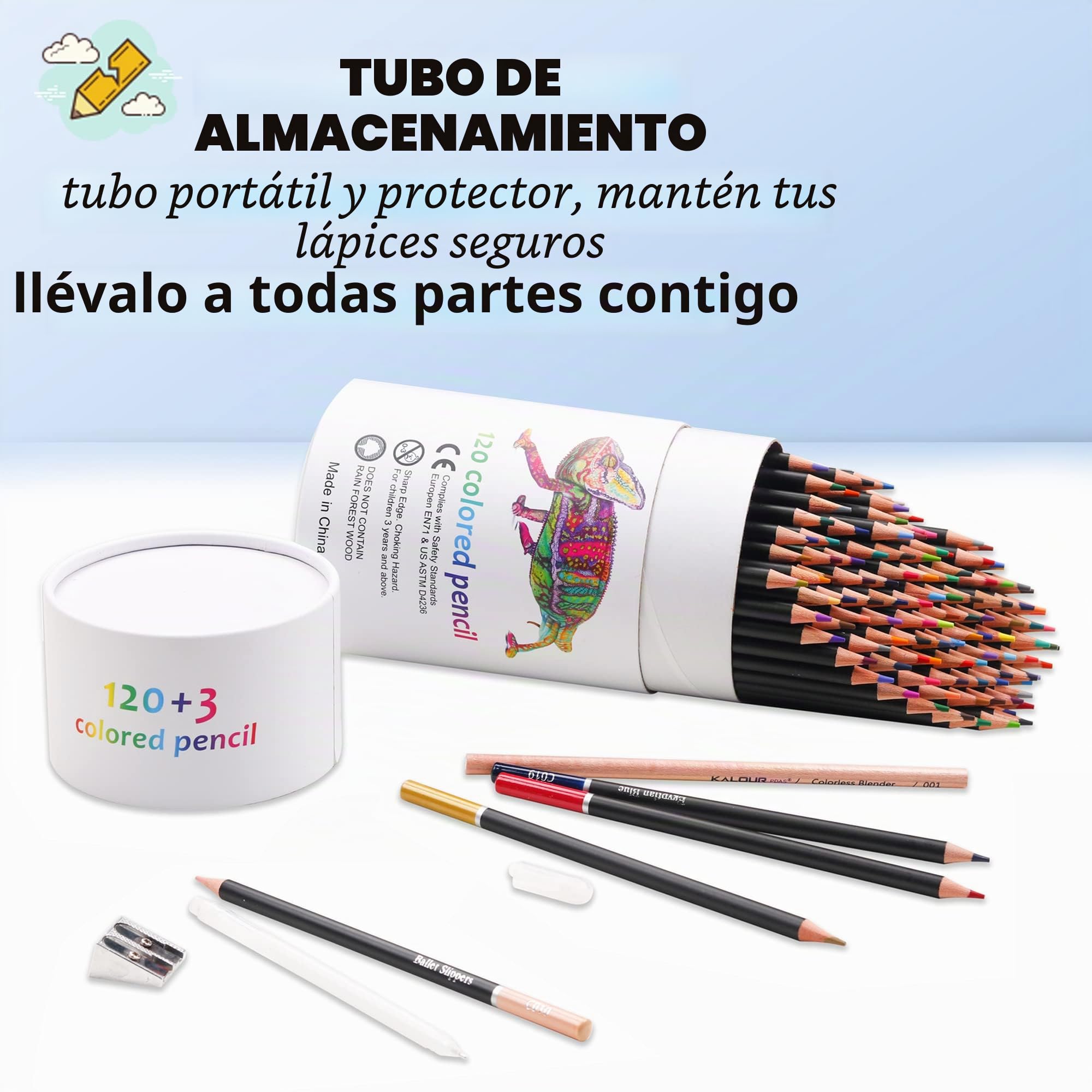 KALOUR 120 Lápices de colores premium, núcleo suave para artistas con colores vibrantes, ideal para dibujar, bosquejar, sombrear, principiantes