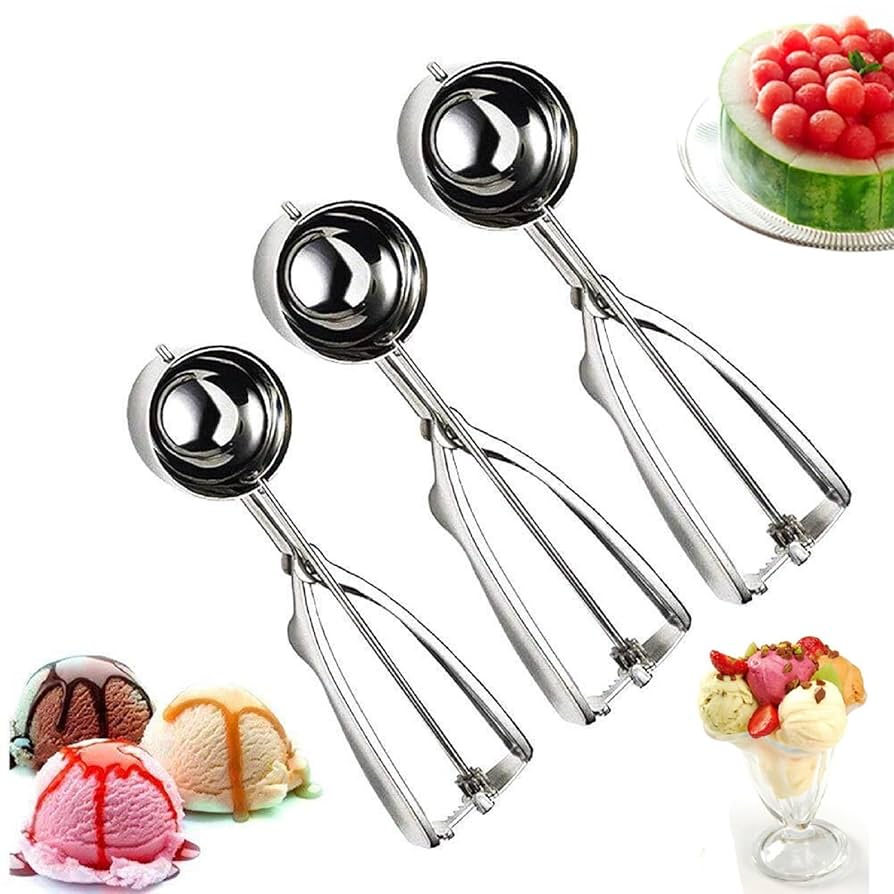 Amazon | アイスクリームスプーン ステンレス素材 3個セット