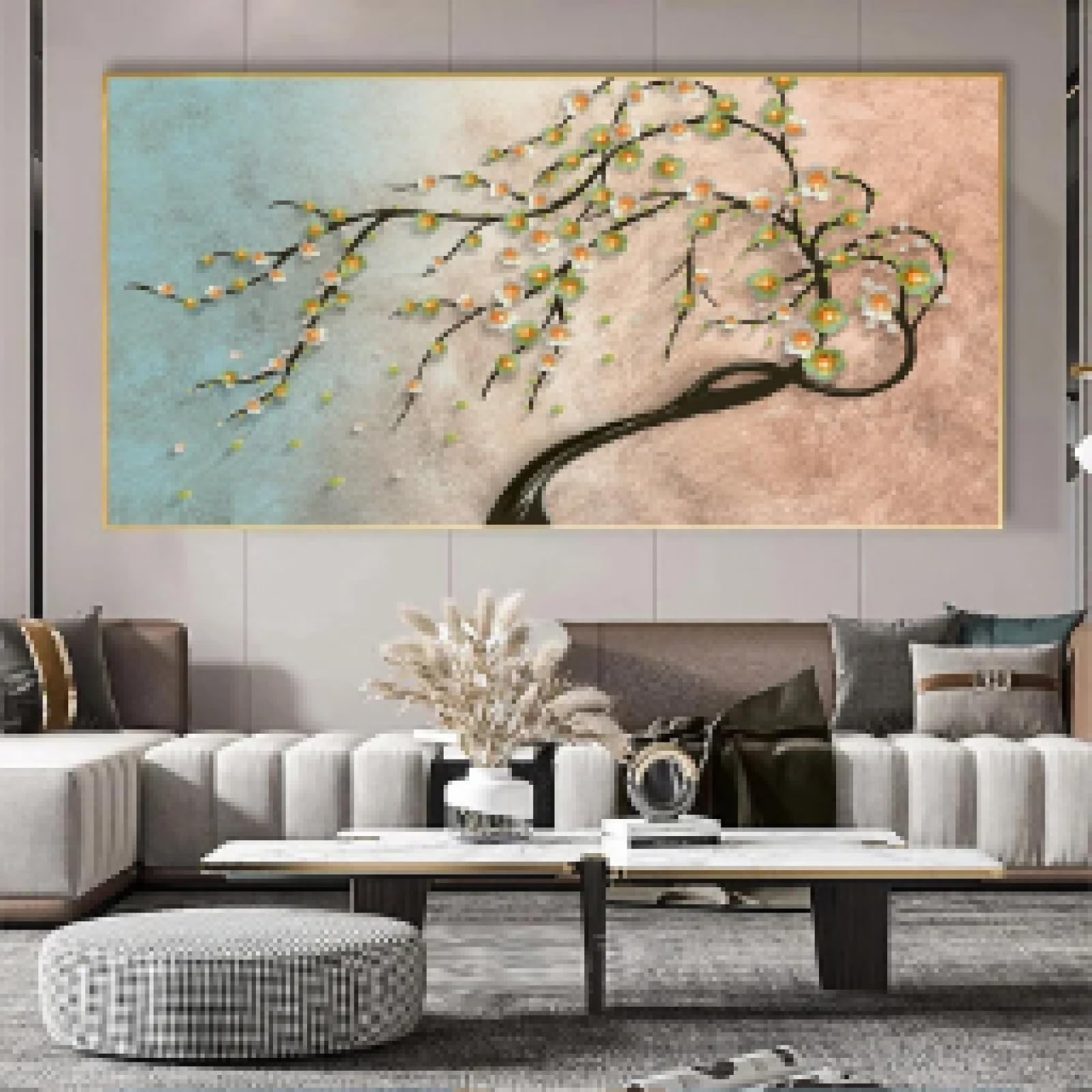 Affiches d'arbre abstraites géométriques modernes grand format - 8