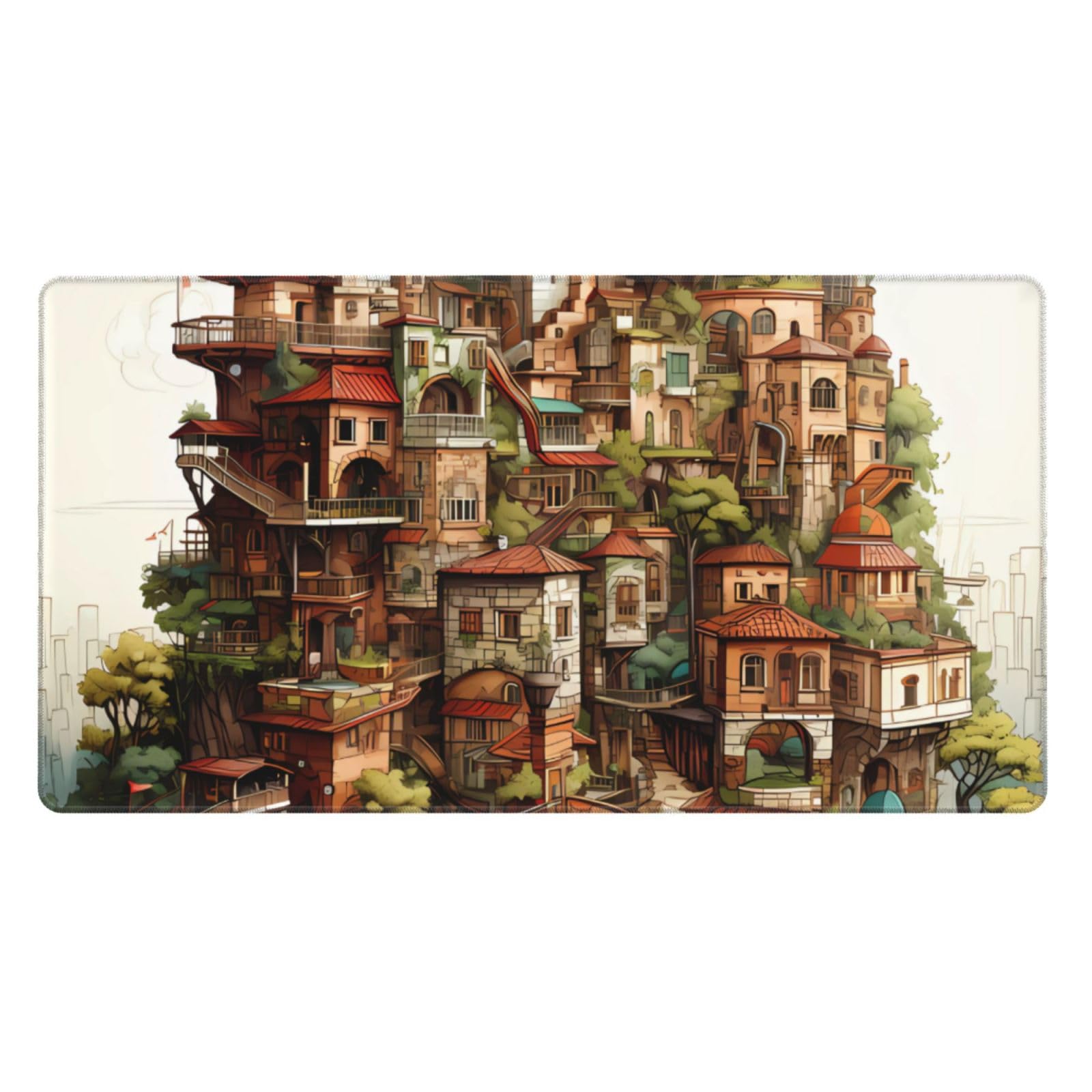 Tapis de souris extra large haut de gamme imprimé château HYTTER - 8
