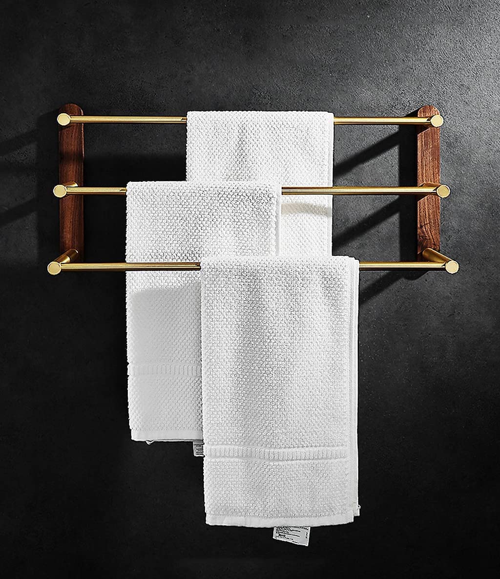 Porte-serviettes multicouche en acier inoxydable 304, support mural à 3 barres pour salle de bain et cuisine, design peu encombrant, porte-serviettes nizer
