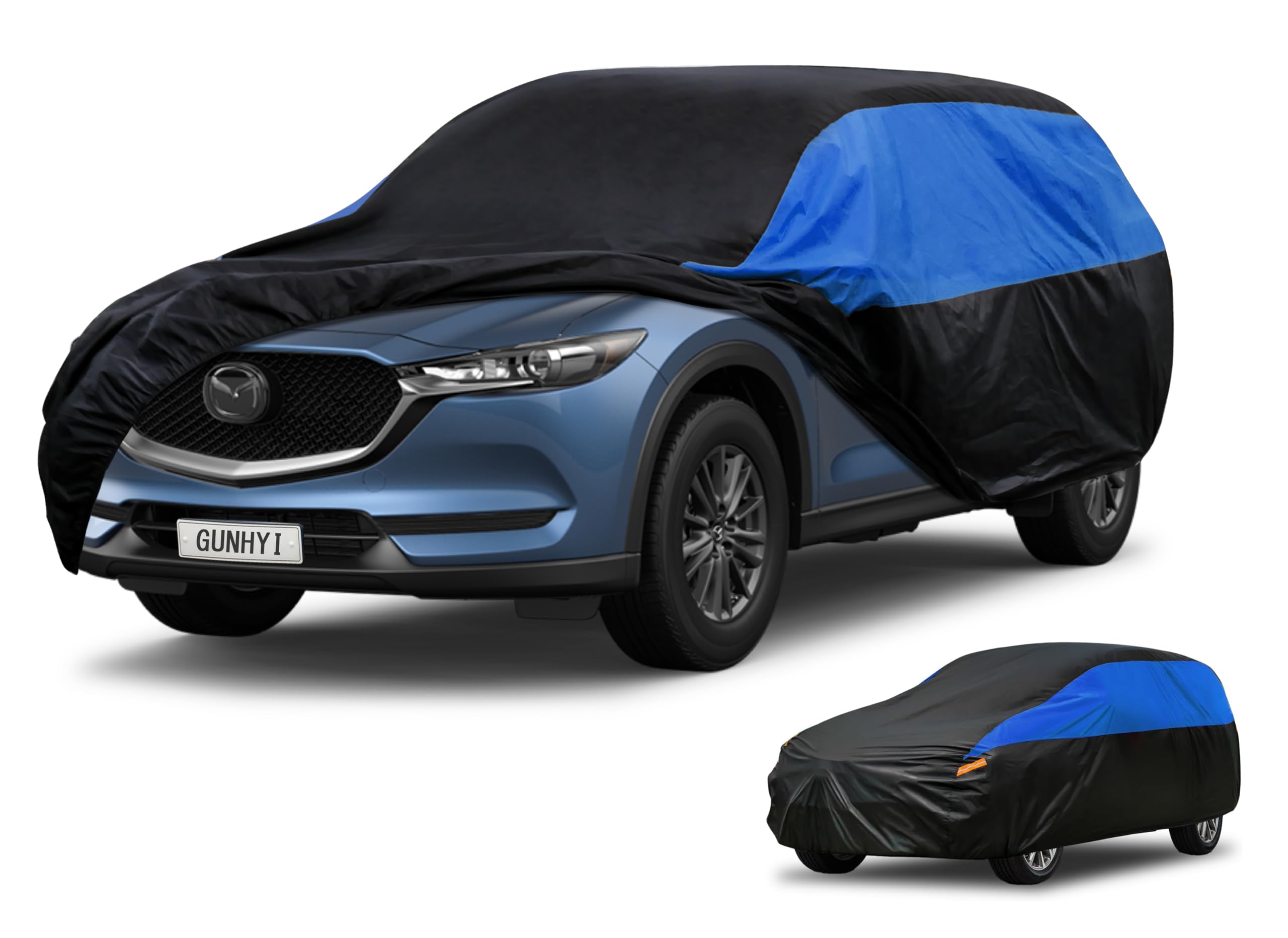 GUNHYI Mazda Car Cover Custom Fit Mazda CX5 CX-5 Waterproof All Weather, Lightweight Full Car Cover Outdoor Sun UV Rain Dust Snow Wind Protection.