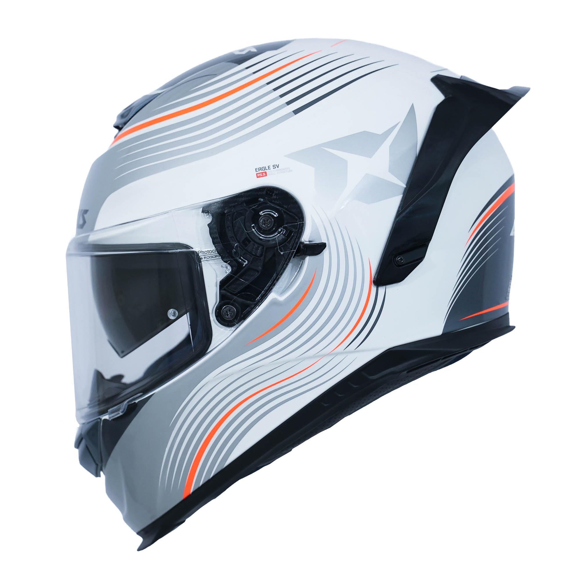 AXXIS Eagle SV Lines Full Face Helmet | ISI, DOT & ECE Certified | Dual Visor | Aerodynamic Design | Anti-Scratch Visor | Motorcycle Helmet for Men & Women-image-41