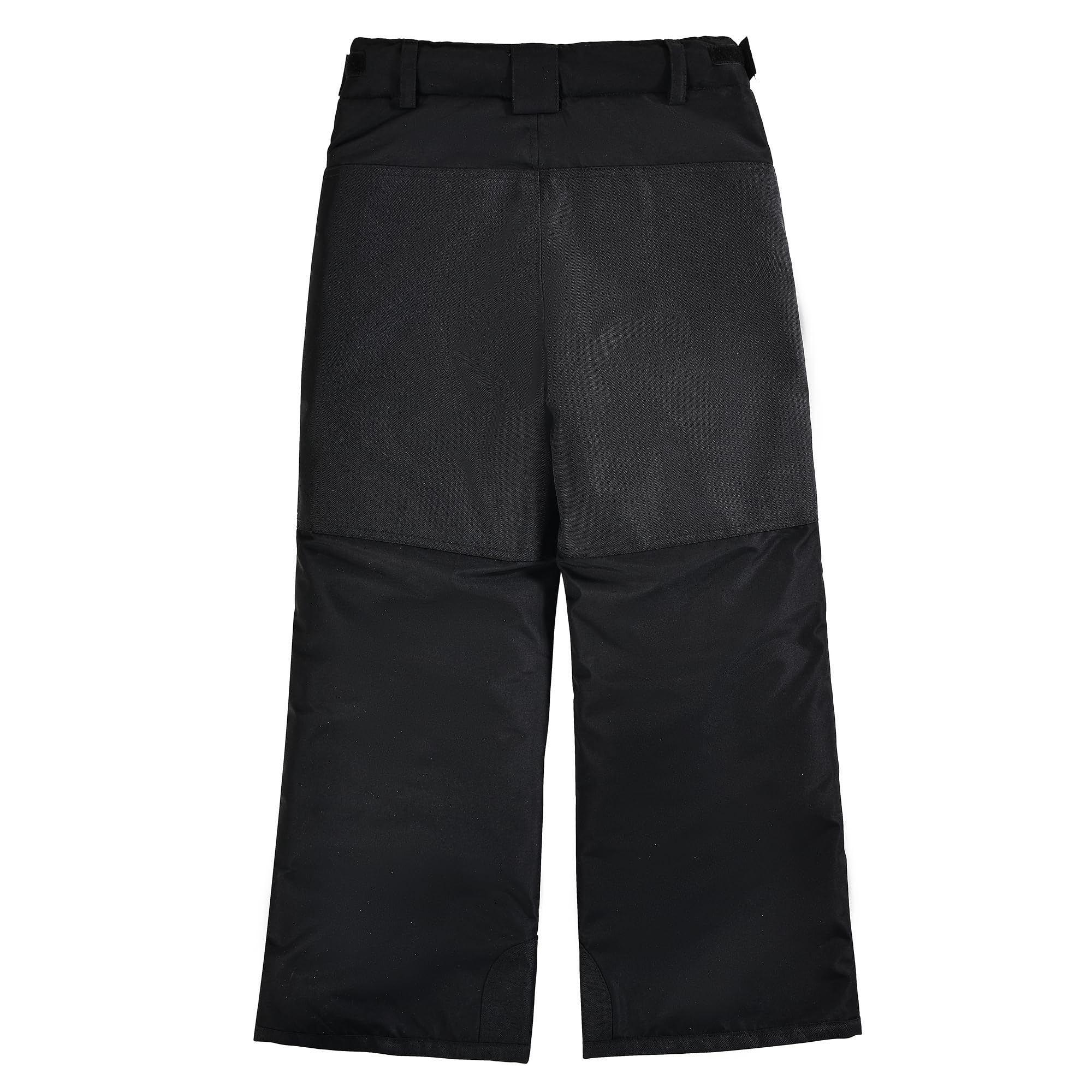 SMONTY Kids Ski Pants Zipper Ski Pants Winter Waterproof Windproof Warm Snowboard Pants for Kids (14-16, BLACK)