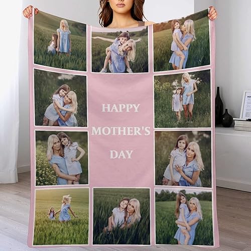 Miniatura 2 de Manta personalizada con texto fotográfico, manta con imagen para bebé, madre, padre, adultos, amigos, amantes, perros, mascotas, manta de franela de