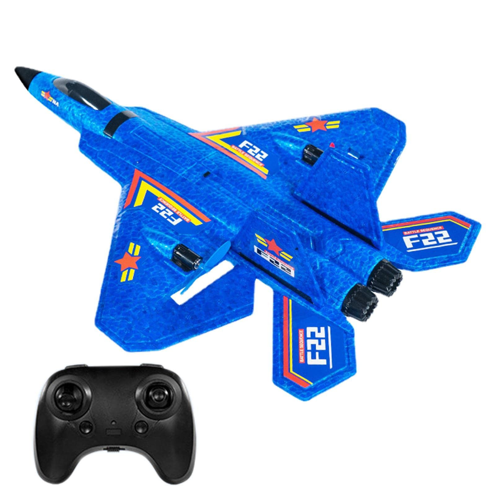 Buy Moageme Remote Control Airplane With LED Lights, F22 RC Plane Ready