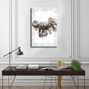 Kroey Dino Poster Indominus Rex Posters Canvas Jurassic Wall Art for Nursery Kids Room Bedroom Dorm Office Classroom Decor Unframe-Indominus Rex 08x12inch(20x30cm)