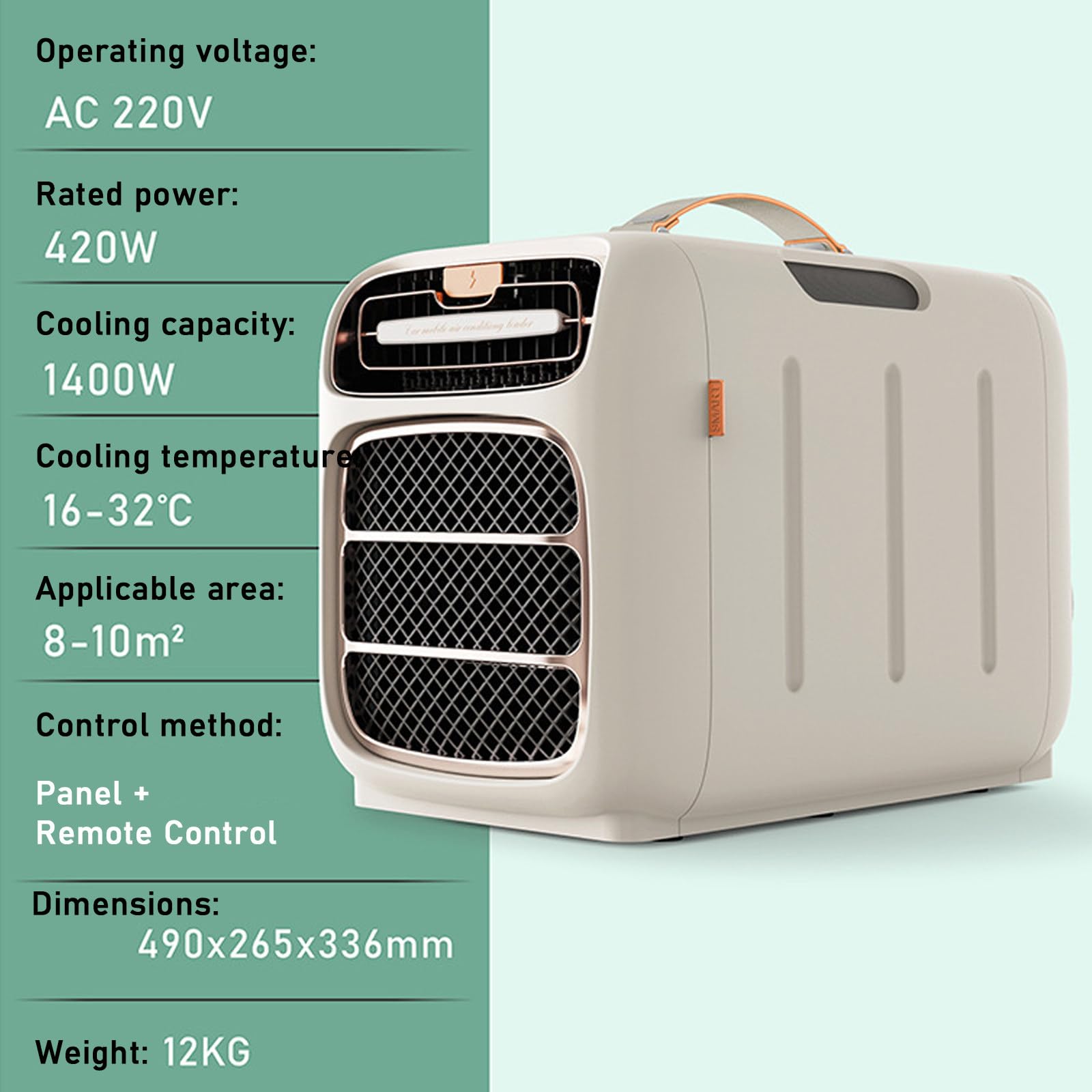 Condizionatore Portatile con Ventola E Deumidificatore, DC24V