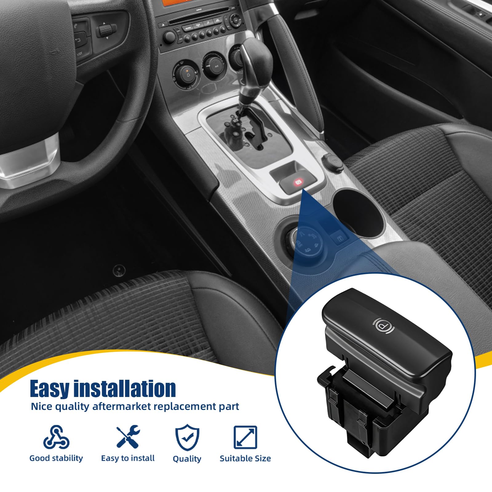 Interruptor electrónico de freno para 3008 5008 C4 II DS4 C4 Picasso I GRAND freno botón de mano 470706 470703