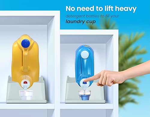 Miniatura 3 de Skywin - Estación para detergente de ropa, con soporte para detergente y para taza de medida, con inclinación hacia abajo para verter fácilmente,