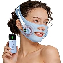 Smart Pulse Facial Shaping Instrument &ndash; Microcurrent Face Lift Device with 4-Point Adjustable Strap, Food-Grade Silicone, Smart Timer, for Skin Firming &amp; Muscle Toning