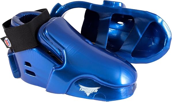 ProForce Thunder Double Layered Kicks Karate Sparring Shoes - Blue - Small - 7/7-1/2