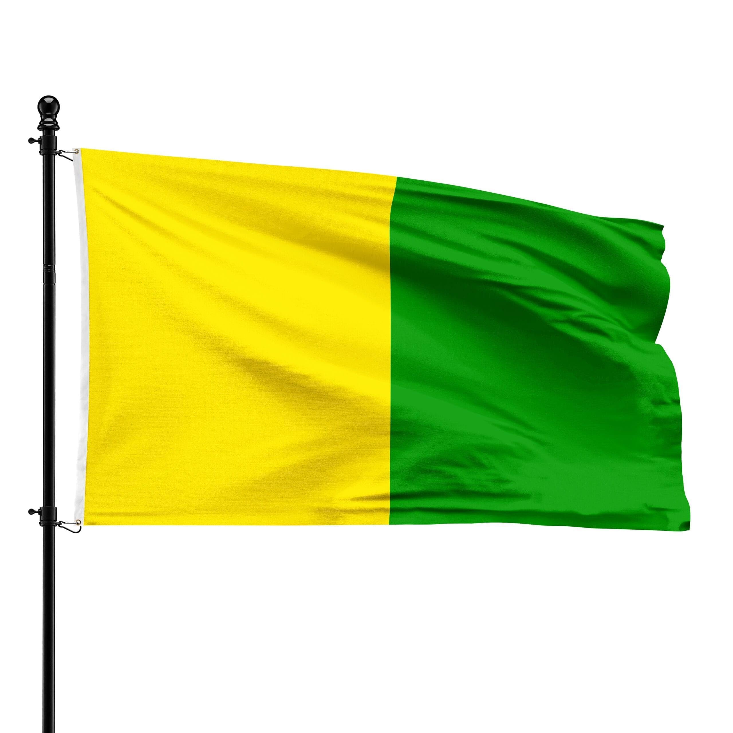 Bandera de Hoeilaart 90 x 150 cm ideal para decorar salones culturales y eventos regionales