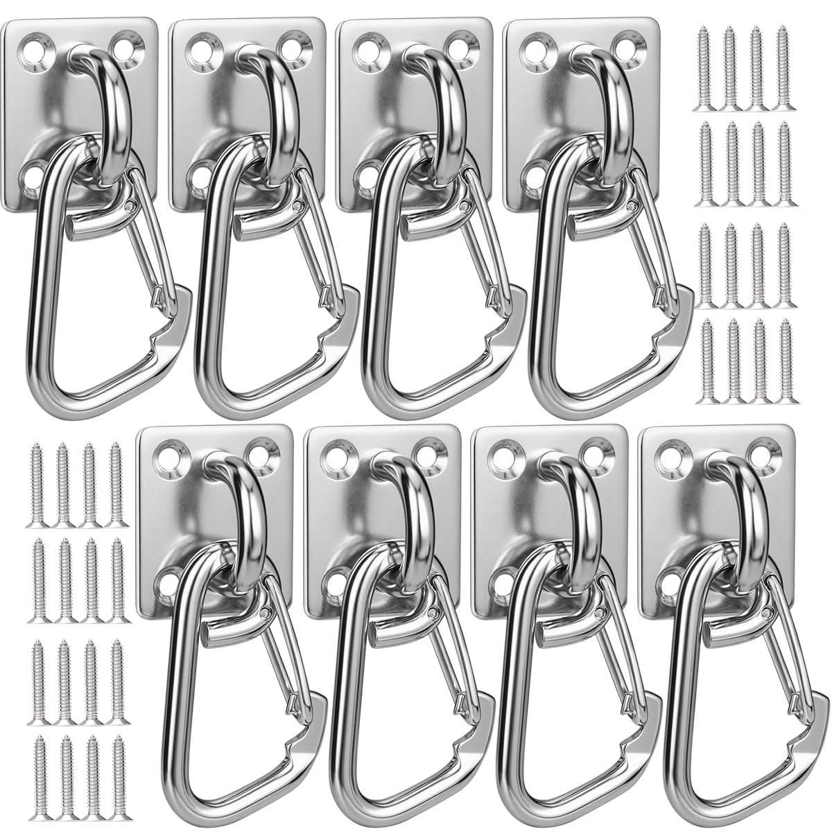 Crochets carrés à œillets en acier inoxydable M6 haute résistance au plafond