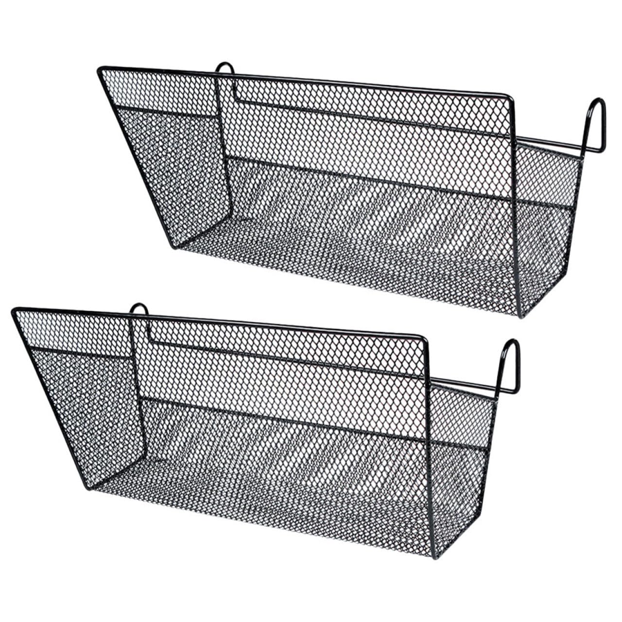 Panier de rangement en fer à suspendre au lit, étagère métallique double fond renforcé