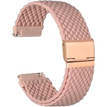 Ayadoo Braided Nylon Watch Bands, Quick Release Replacement Watch Straps, Adjustable Buckle, 16mm 17mm 18mm 19mm 20mm 21mm 22mm