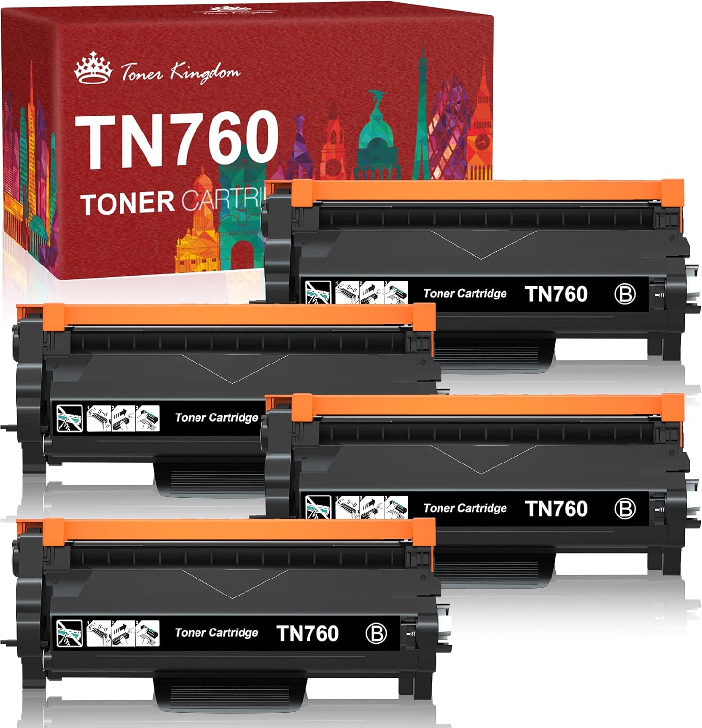 Brother Mfc-L2750dw Toner Compatibile Brother TN760 / DR730 - Per Stampanti MFC-L2750dw, L2710dw, HL-L2370dw E Altre Tamburo Brother Mfc-l2710dn - Foto 6