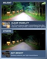 Vista 3 de Ensamble de faros Nilight para Ford F150 F-150 2009 2010 2011 2012 2013 2014, faro LED DRL, carcasa negra