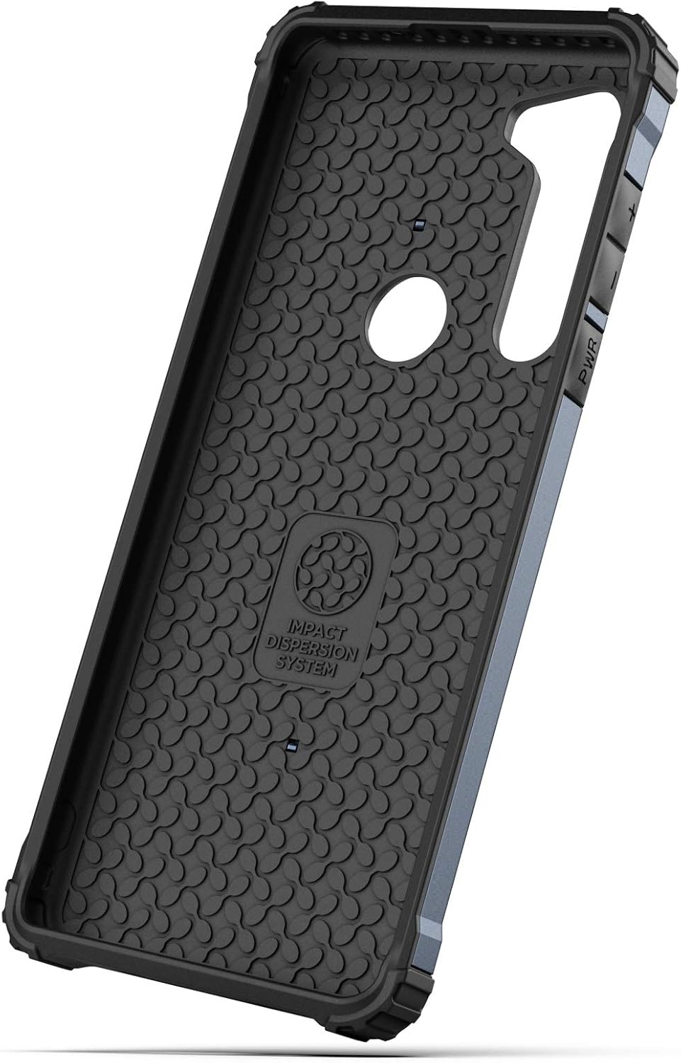 Encased Scorpio Designed for Motorola Edge Case (2020) Protective Rugged Phone Cover (Slate Blue)
