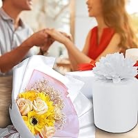 Vista 6 de Jkopsnr 100 hojas de papel de seda blanco de 20 x 14 pulgadas, papel de seda para bolsas de regalo, papel de seda a granel para manualidades