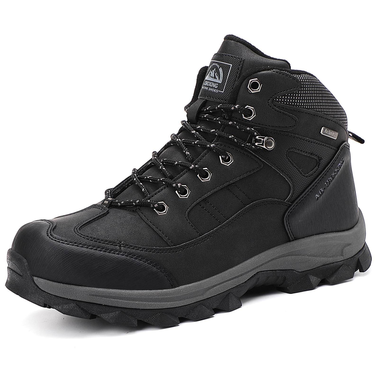 AX BOXING Scarpe Uomo Invernali Stivali Caldo Scarponcini Trekking Antiscivolo Scarpe de Neve Comode Stivaletti Outdoor