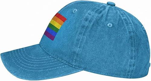 Miniatura 3 de LIFANGMI Bonnie Blue Pride Rainbow LGBT Flag Baseball Cap for Men Women Hats Adjustable Vintage Cowboy Hat Dad Caps