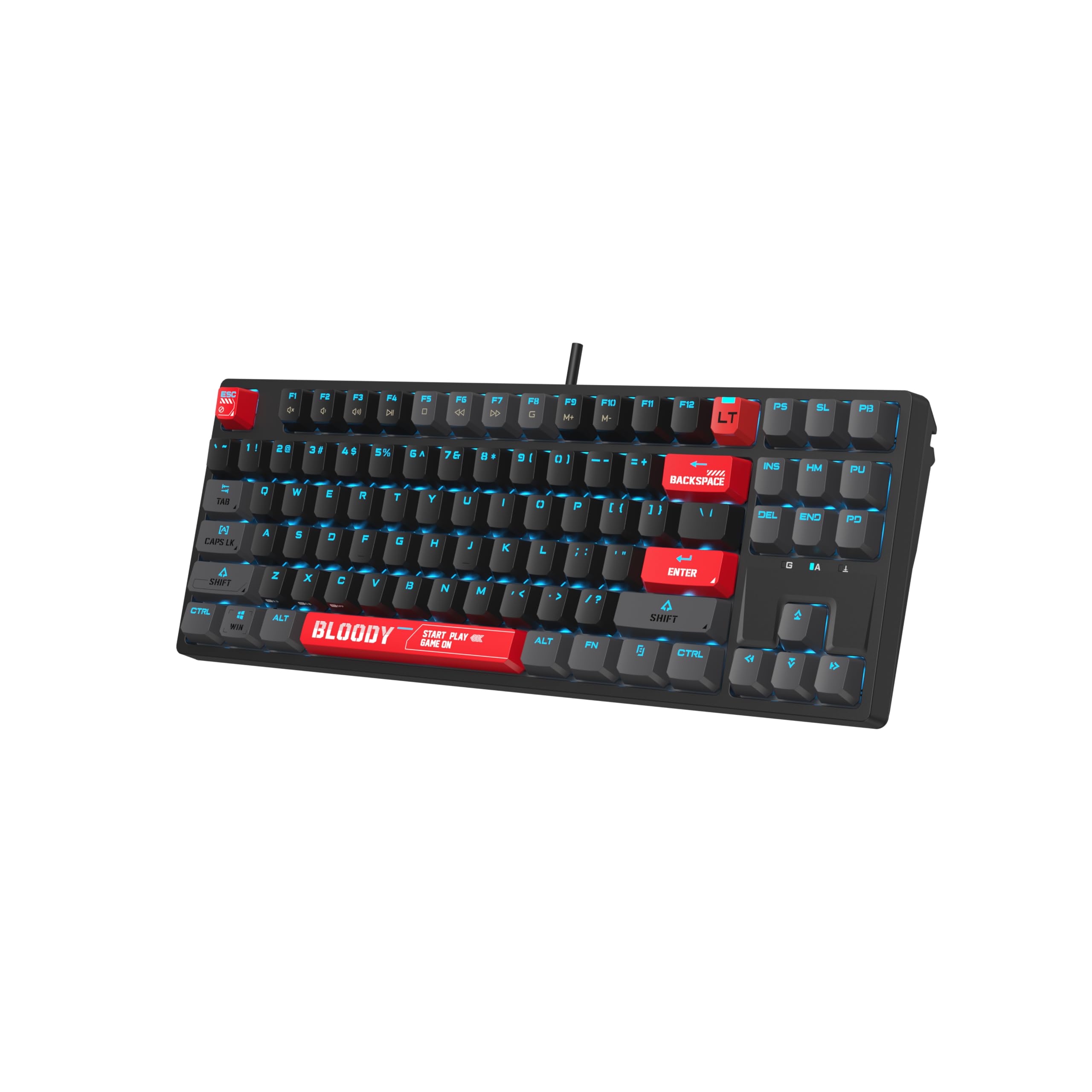Bloody T87 光軸静音キーボード Optical mechanical keyboard Amazon.com: Bloody AT87 Optical Mechanical Gaming Keyboard 87 Key