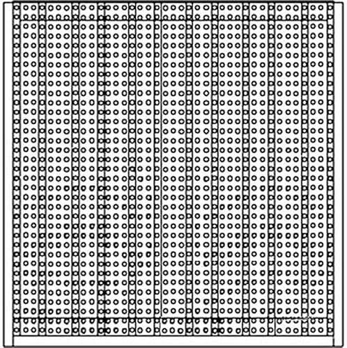 Miniatura 2 de RAParts - Panel de rejilla lateral de metal para John Deere para JD 2630 2640 310B 300B