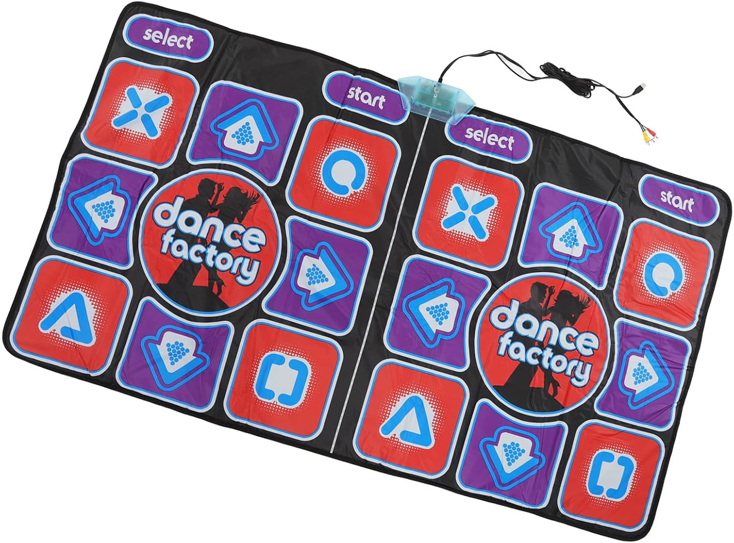 Pgraded Dance Mat,Double User Electronic Dance Pad,Dancing Challenge Playmat,Musical Dance Mat Games for TV Computer,Plug and Play Toy, for Kids Girls Boys Adult