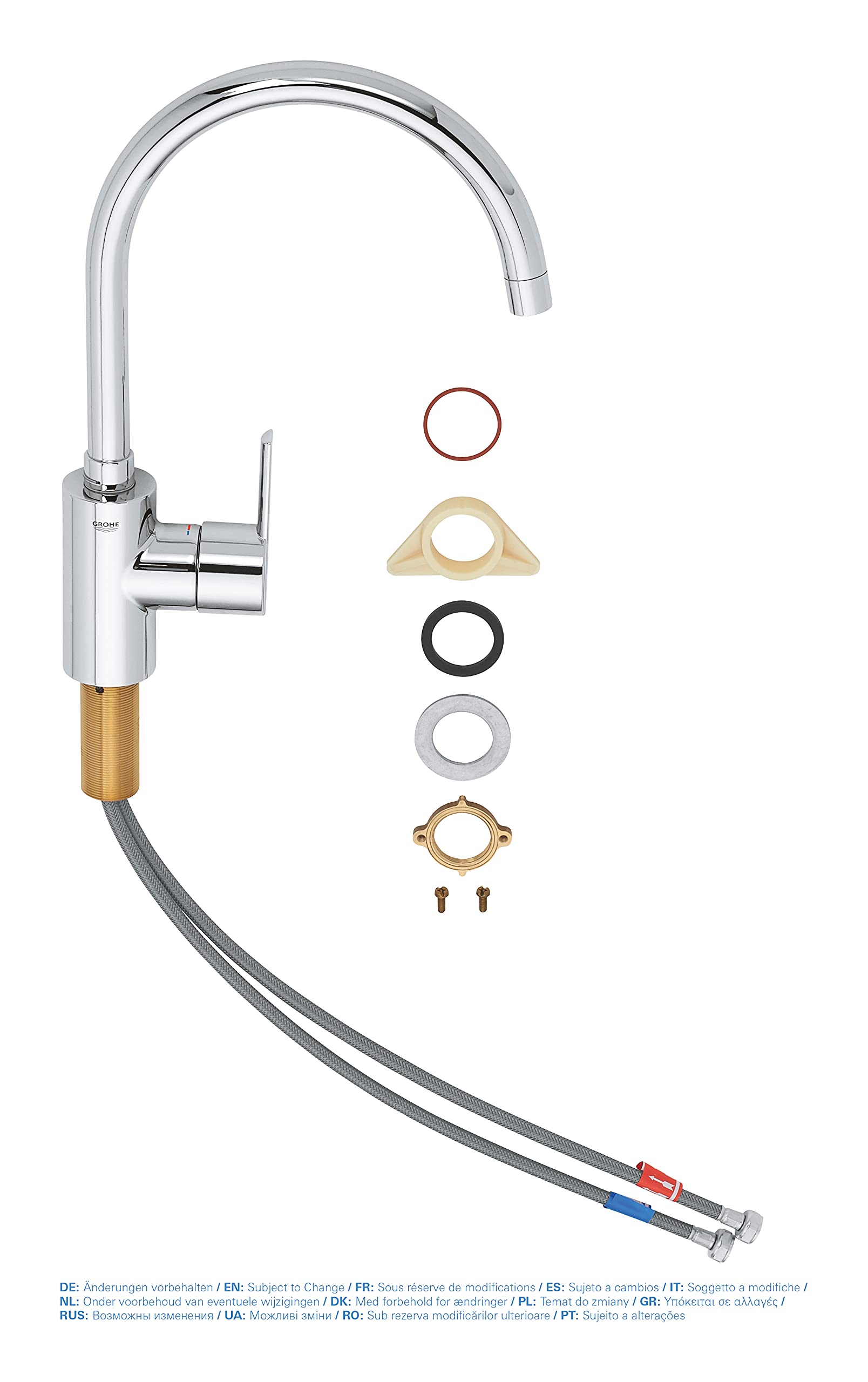 Mitigeur monocommande Evier Feel Chromé 32670002 (Import Allemagne)
