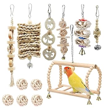 Amazon | TUUWAI インコ おもちゃ 12点セット バードトイ 鳥