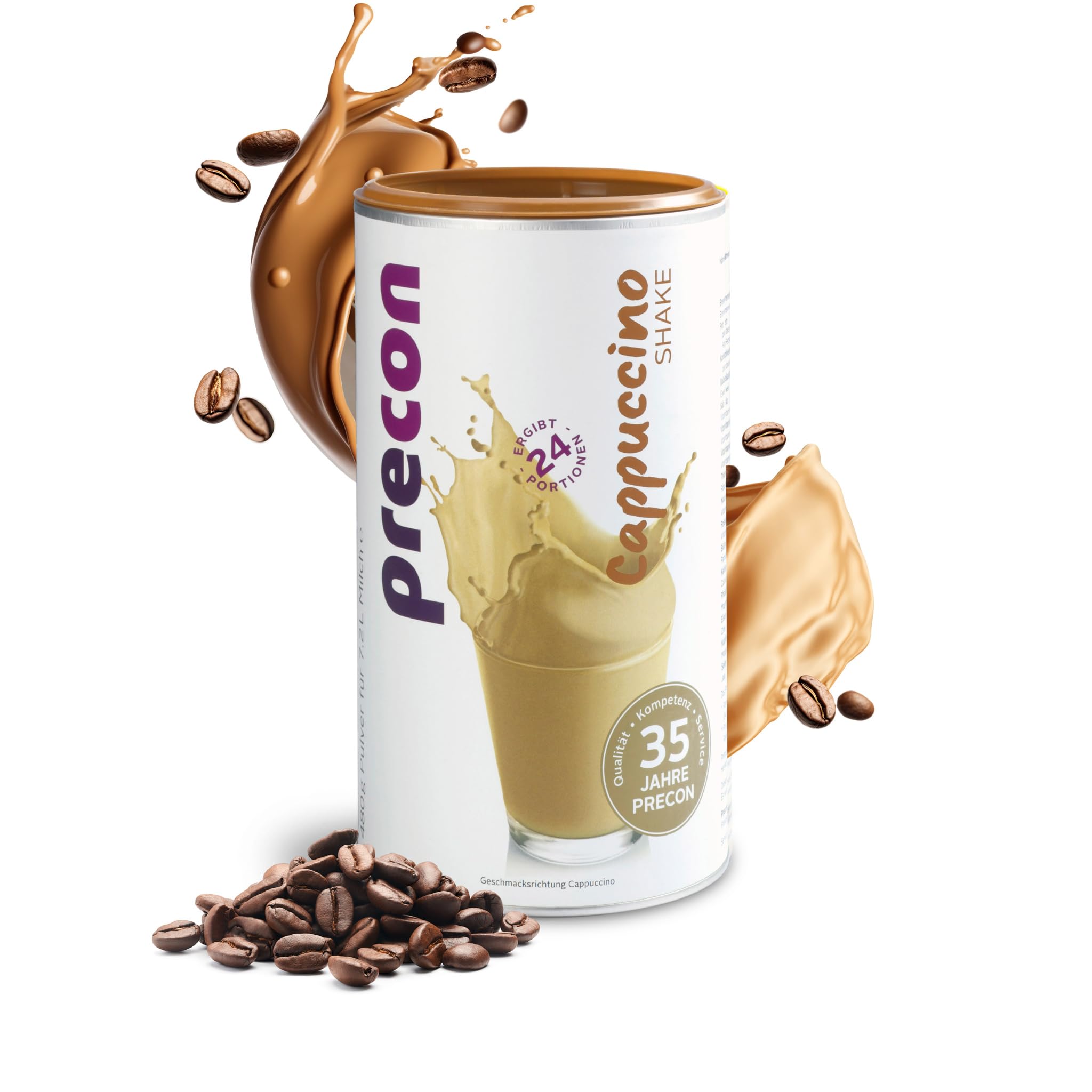 Precon BCM Diät Shake zum Abnehmen – Cappuccino – 24 Portionen (480 g) – Mahlzeitenersatz für eine gewichtskontrollierende Ernährung