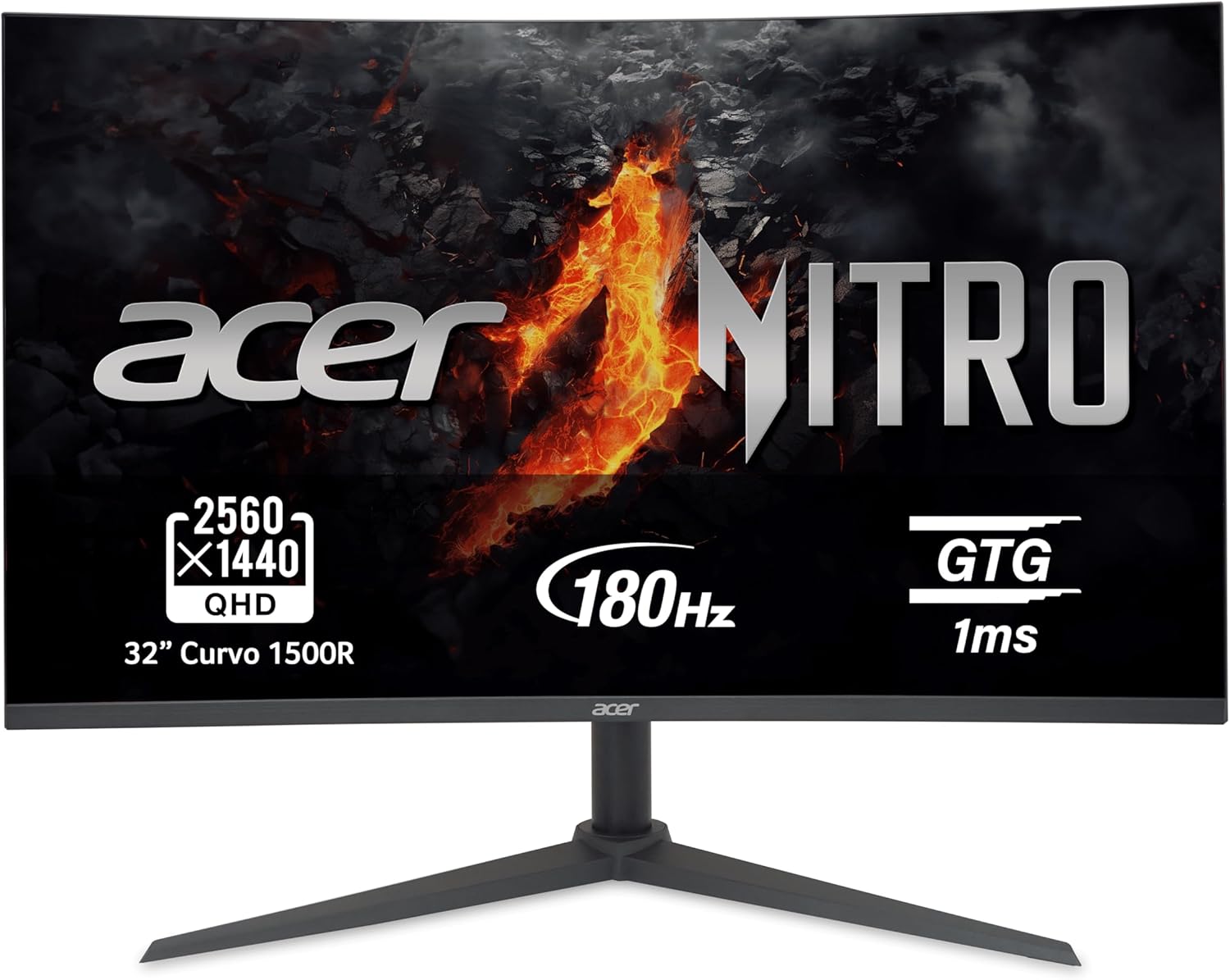 Monitor curvo Acer Nitro WQHD de 31,5″ por 199,99€ ¡¡26% de descuento!!