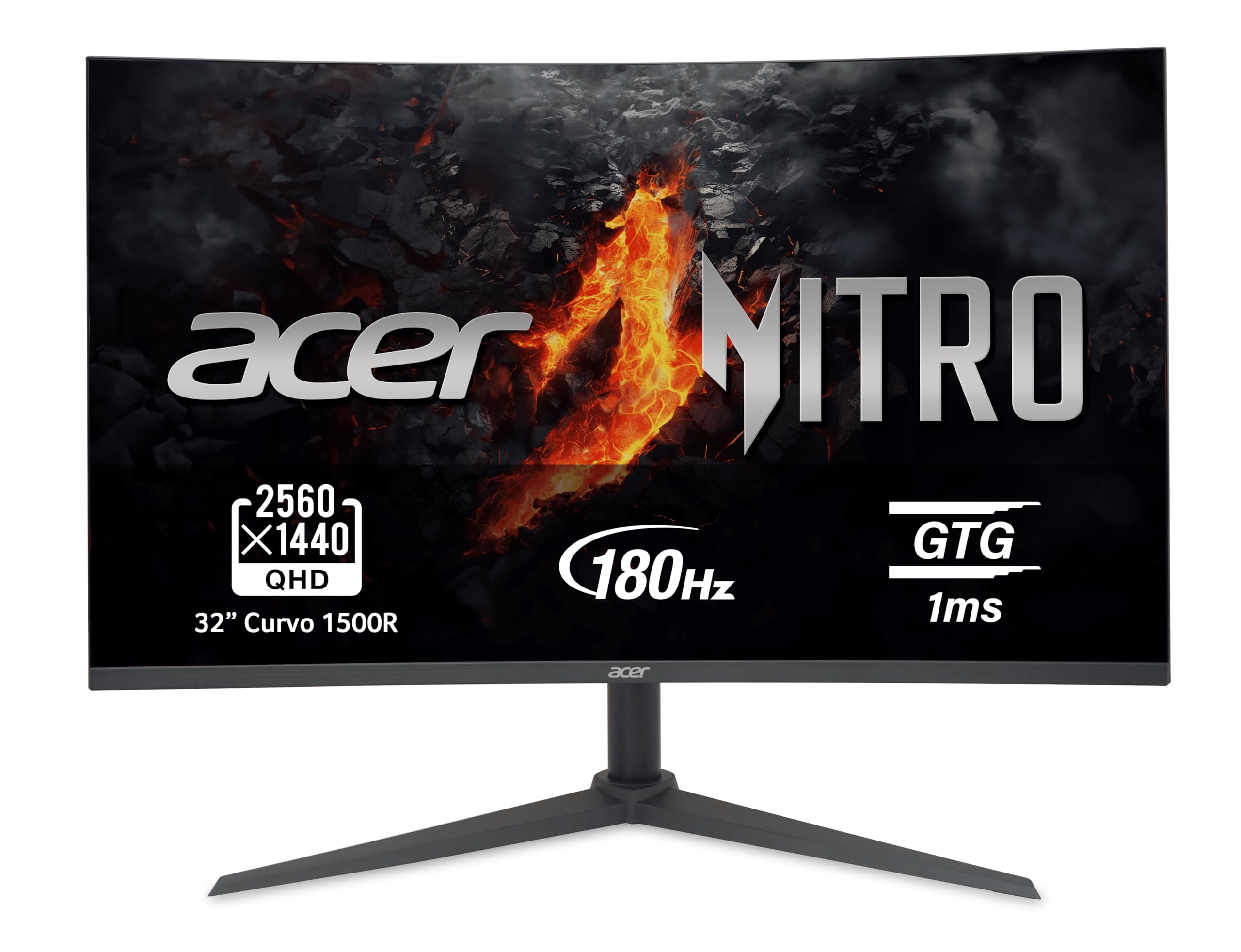 acer Nitro XZ320QU S3 - Monitor Gaming 31,​5" WQHD 180 Hz (80 cm, 2560x1440, 16:​9, 250 Nits, Tiempo de Respuesta 1ms VRB, AMD FreeSync, 2xHDMI 2.0/​1xDP 1.4) Monitor PC Gaming, Negro