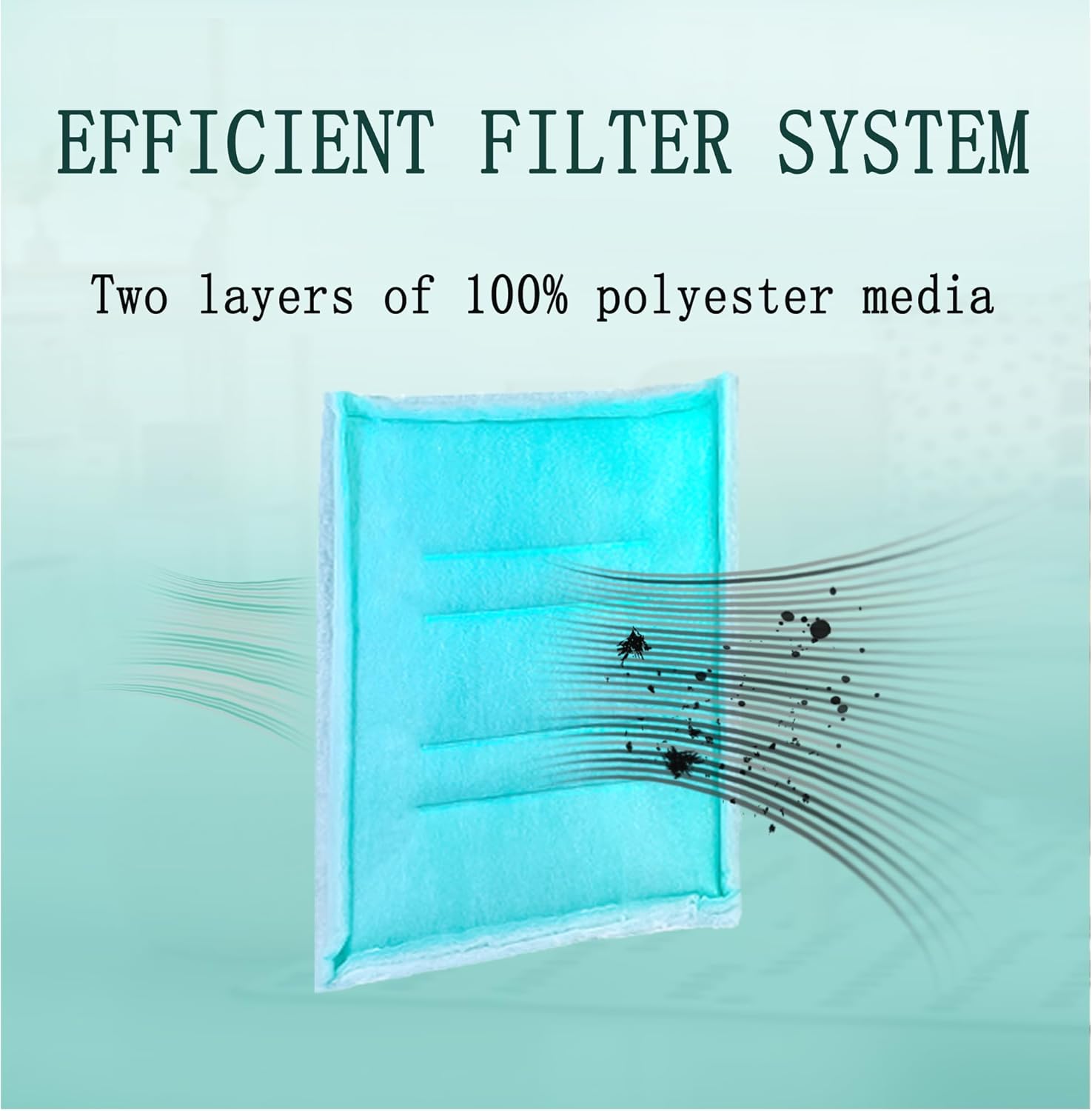 AUC Paint Booth Tacky Intake Filter Pad Series 55, 20" x 20" (20/case) Spray Booth Intake Filter with Internal Wire Support Frame