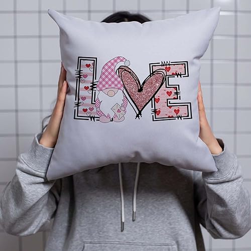 Miniatura 5 de Calcomanías termoadhesivas para el día de San Valentín para camisetas, parches de leche, té, lindo oso en forma de corazón, globo con letras de