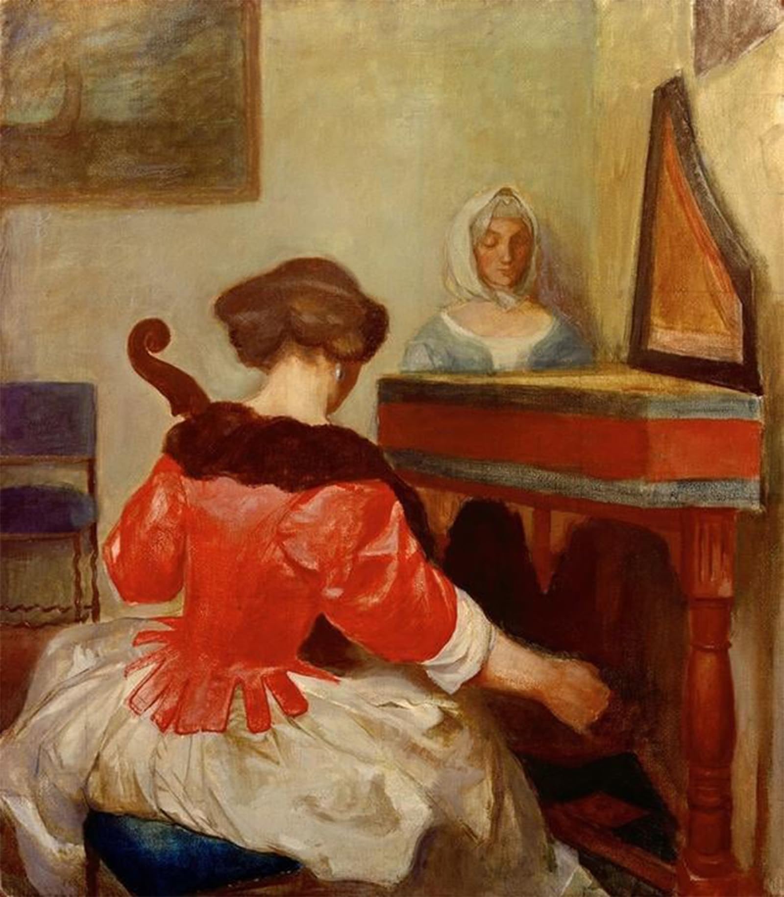 Posteriik No Frame Famous Animal Posters Vintage Picture The Concertcopy After Gerard Ter Borch By August Macke Modern Wall Decor For Home Decor 60X90cm