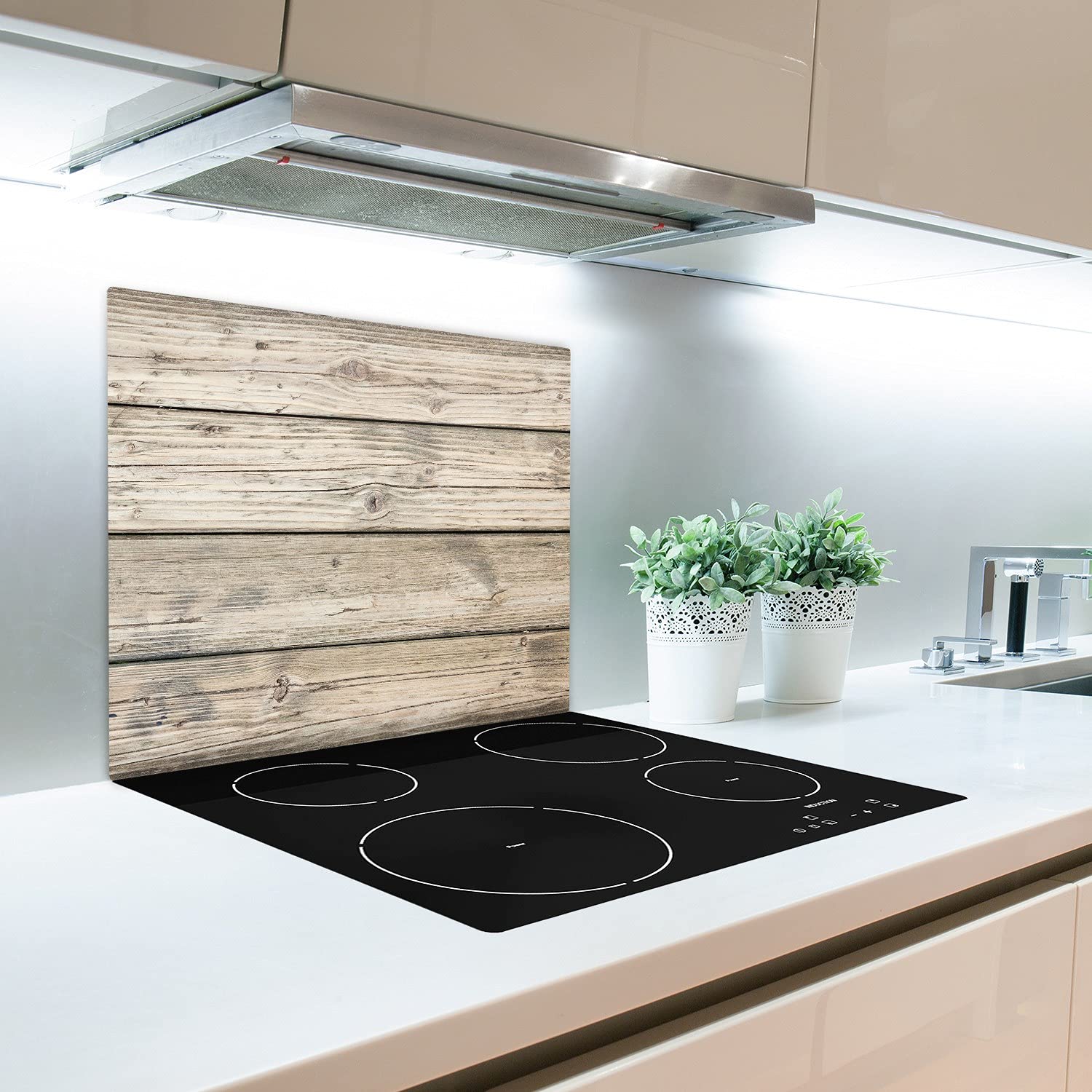Tulup Snijplank Gehard Glas Keuken Decoratie 60x52 cm Achterwand Bescherming van het Aanrecht Glazen - Orchidee