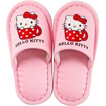 OKA Hello Kitty Cup Childrens Slippers 1618cm Kids Slippers Junior Slippers, Pink