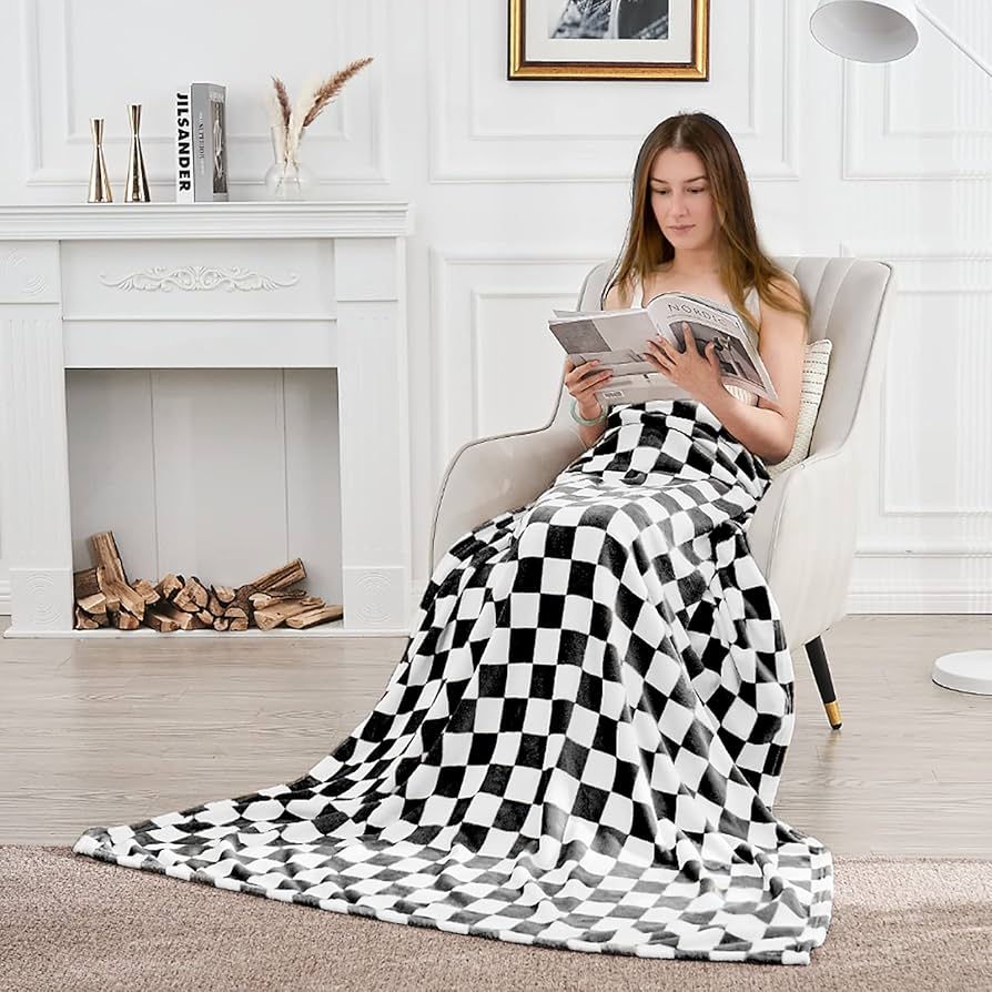 Amazon|Edenleaf チェックブランケット フランネル スロー Amazon|Edenleaf チェックブランケット フランネル スロー