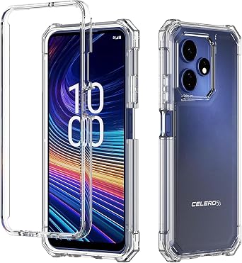 for Boost Mobile Celero5G+ 2024, Celero 5G Plus (3rd Version) - Full Cover Shockproof Protective Phone Case - Clear