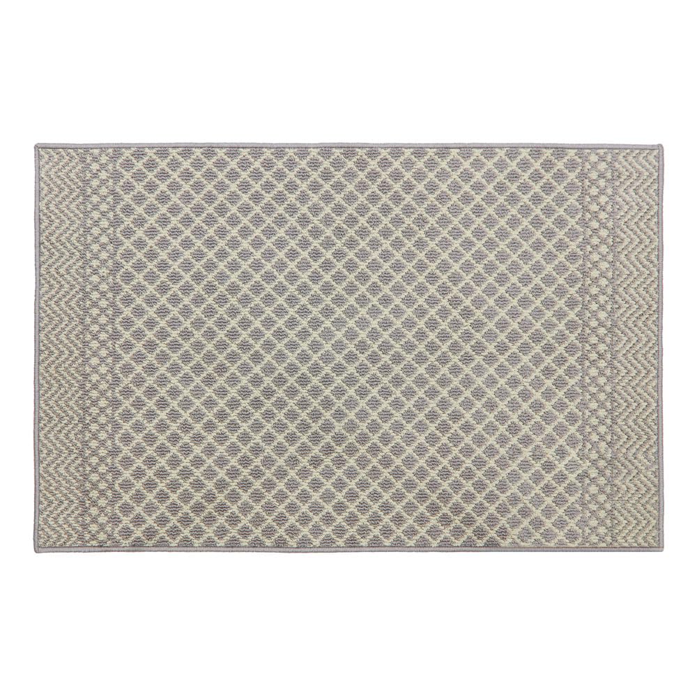 JVLEverley Machine Washable Latex Backed Runner Doormat, 80x120cm, Grey