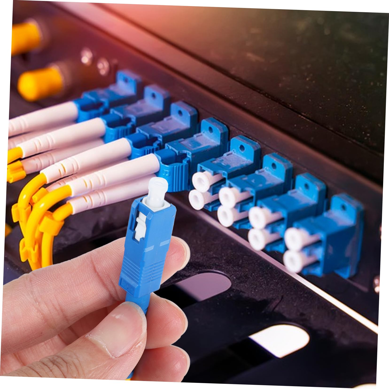 Angoily 5pezzi Splitter Ottico Fuso Professionale Per Cavi Fibra Ottica Compatibile Con Home Theater e Amplificatori Design Flessibile e Duraturo Diverse Lunghezze Per Ogni Necessità