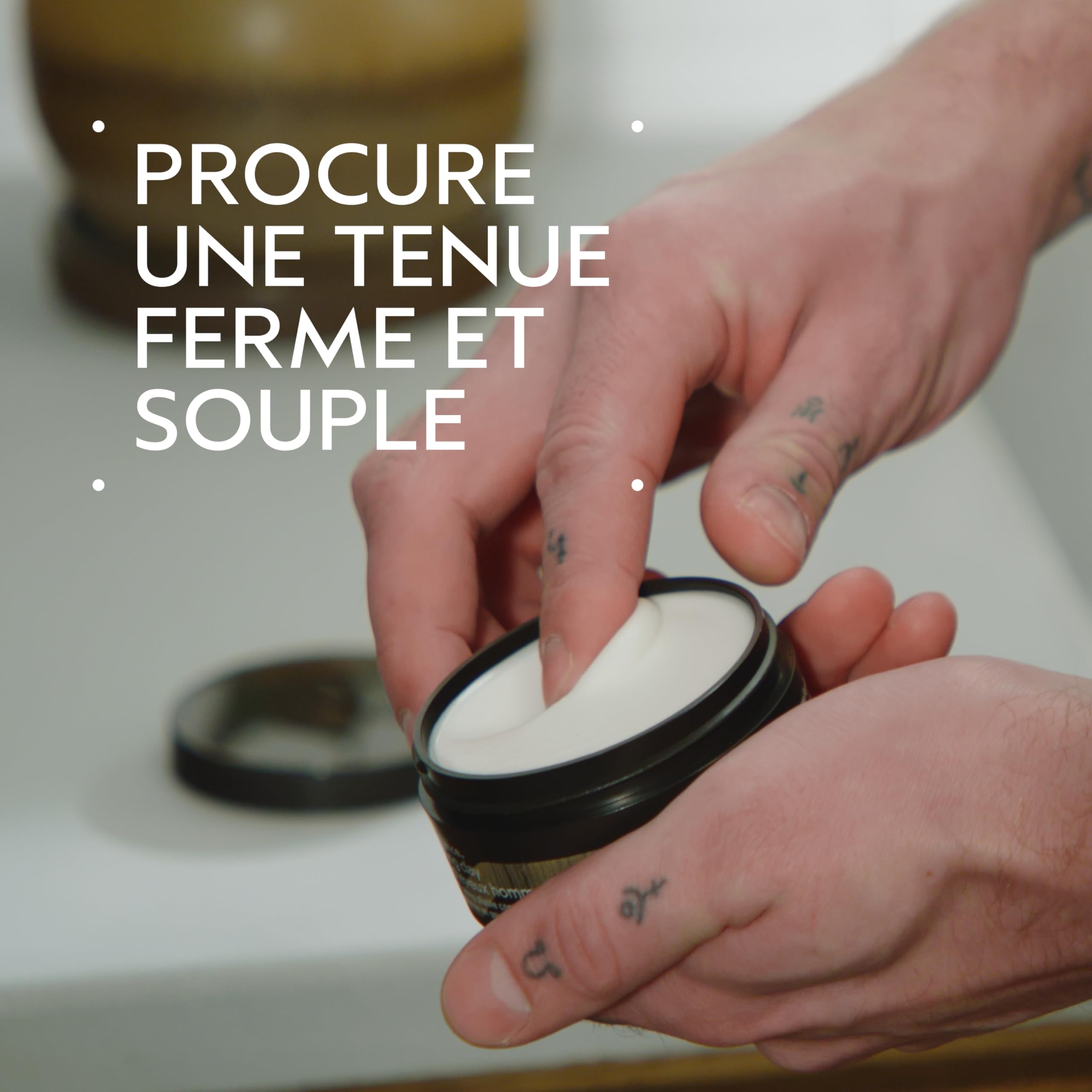 Aveda Men Pure-Formance Argile cheveux hommes | Argile Tenue ferme | Fini mat | Formule légère, 75 ml